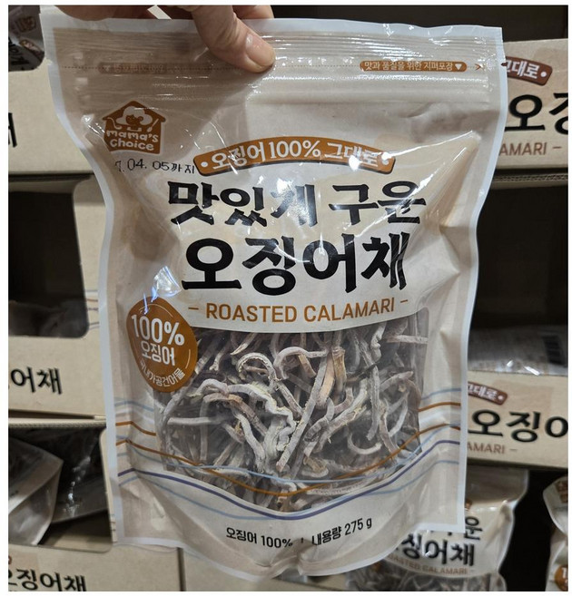 [코스트코] 마마스초이스 100% 오징어 그대로 구운 오징어채, 1개, 275g