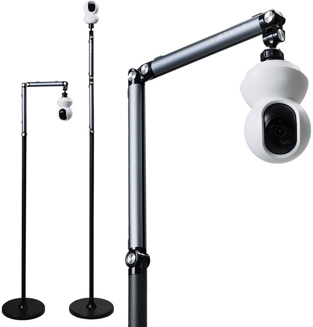 홈캠거치대 헤이홈 원캠 이글루 타포 cctv 무타공 스탠드 홈카메라 호환 침대 펫 부모님 가정용 거치대, 1개, 160cm