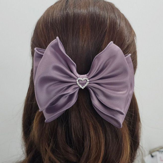 헤미쉬스타일 러블리 실키 왕 리본 머리핀