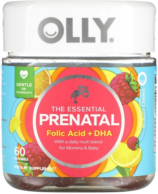 OLLY 더 에센셜 임산부용 엽산 + DHA 구미젤리 60개, OLLY더에센셜임산부용엽산DHA구미젤리60개, 1개, 60정 - 쿠팡