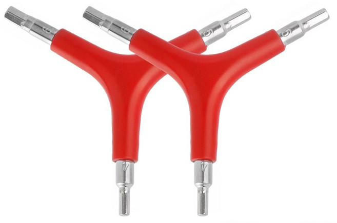 PCS 삼각형 육각 스패너 Y형 휴대용 액세서리 MTB 마운틴 사이클링 수리 로드 3방향 도구 자전거, d 2pcs