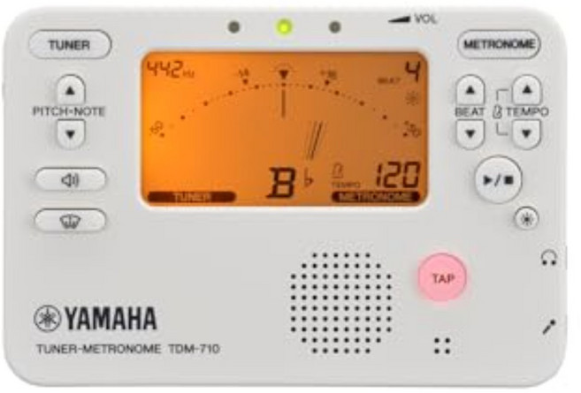[일본 정품] 야마하 YAMAHA 튜너 메트로놈 아이보리 TDM-710IV 동시사용 사운드백 기능