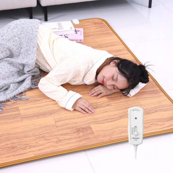 전자파안심 청담한일 카본 방수 거실 고급 전기요장판 온열 탄소 전기매트, 1인용 미니 50X140