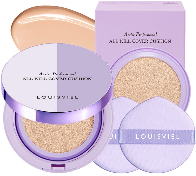 루이비엘 올킬 아티스트 커버 쿠션 본품+리필세트, 24g, 1개, 21호 라이트 베이지