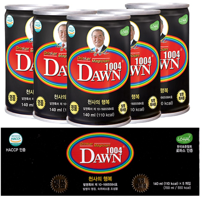 [서흥바이오팜] 부모님 활력 선물 여명 천사 1004 천사의행복, 140ml, 45개