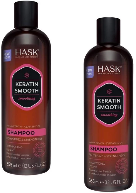 하스크 케라틴 스무스 샴푸 HASK Keratin Smooth Shampoo, 2개, 355ml - 쿠팡
