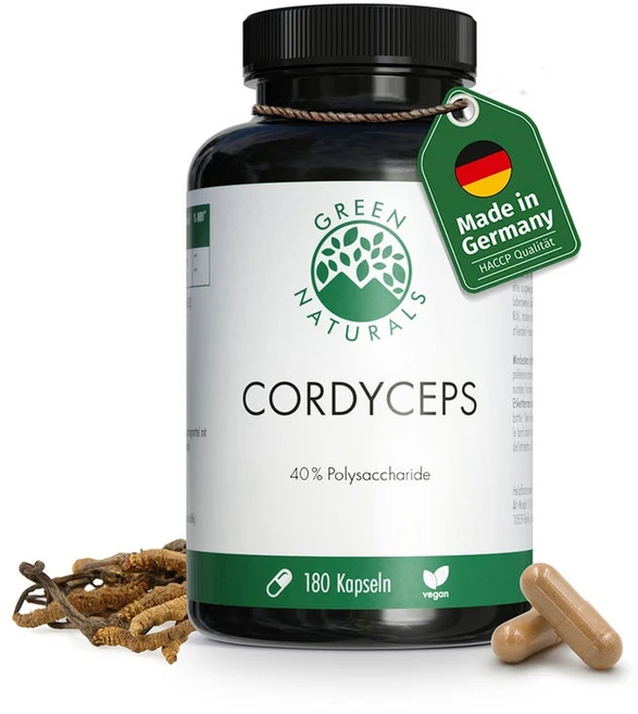 독일 Green Naturals Cordyceps 동충하초 캡슐 180개 3개월분 직배, 1개, 180정 - 쿠팡