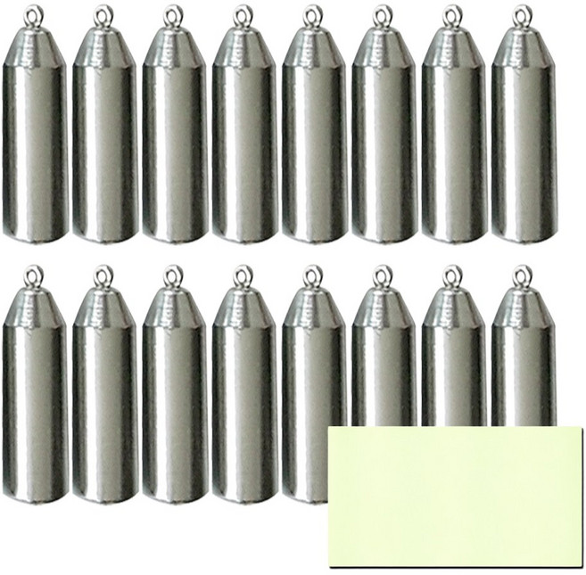 쎈피싱 대용량 회전고리 강철 봉돌 추, 1개, 16개입