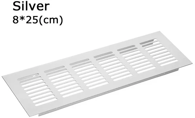 1Pc 알루미늄 합금 통풍구 커버 공기 장식 호흡기 그릴 액세서리 구멍 홈 하드웨어
