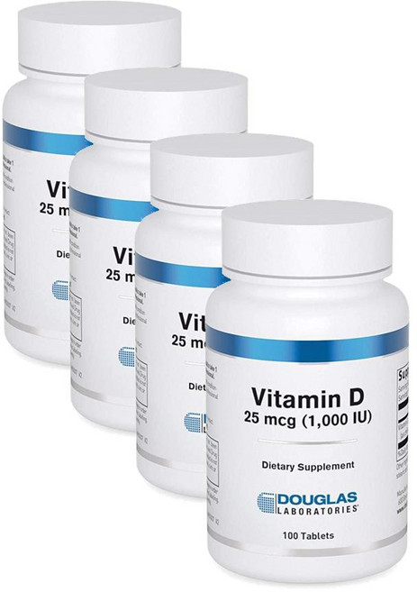 더글라스랩 비타민D 125mcg 1000IU Douglas Laboratories Vitamin D3, 4개, 100정