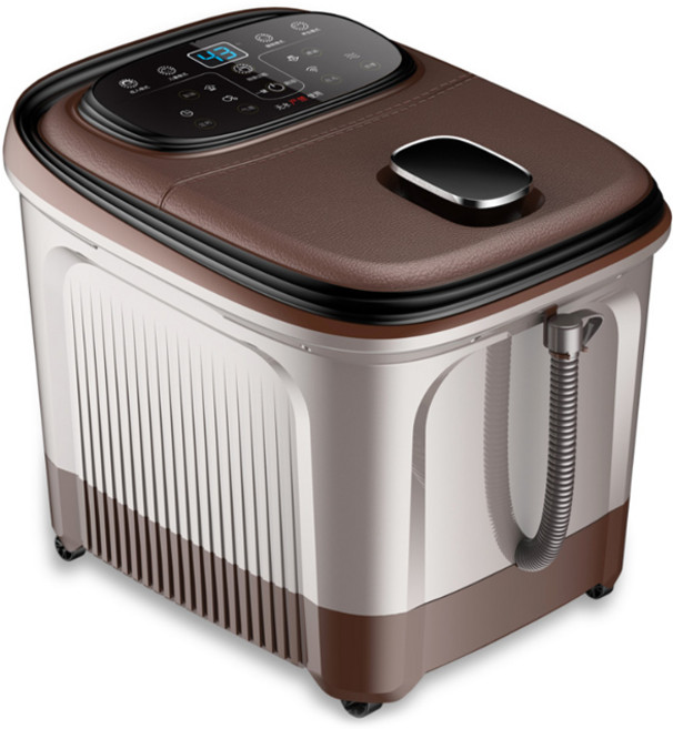 (강력추천)안가네 프리미엄 족욕기 안마롤러 자동회전마사지볼 스팀마사지 버블스파, 1대