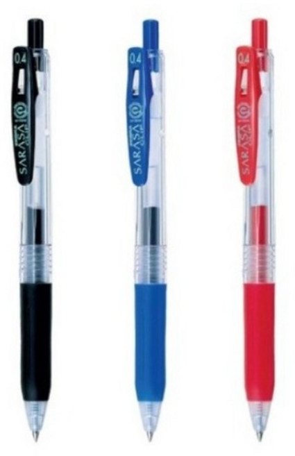 제브라 중성펜 사라사클립 JJS15 0.4mm, 블랙, 2개