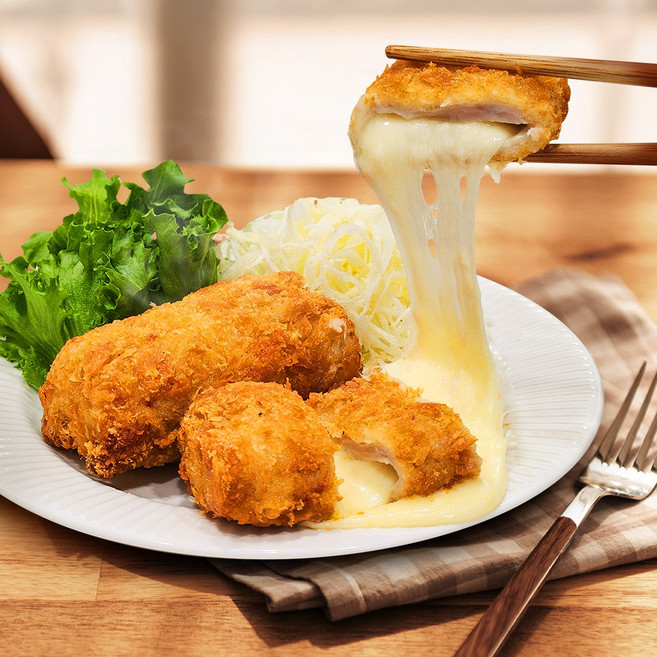 가치담 모짜렐라 돈까스 1팩 수제 등심 돈가스 치즈 돈카츠, 단품, 단품, 1개