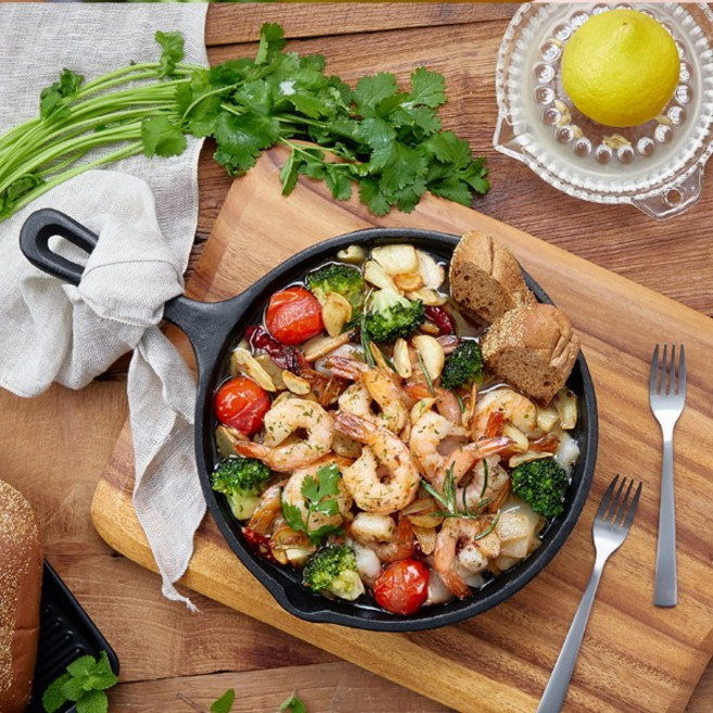 [담짜몰]새우몽땅 감바스 알아히요 밀키트(2인분/630g/새우-11마리), 1개, 630g