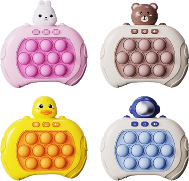 푸쉬팝 게임기 팝잇 스피드킹 2세대 푸시팝, 우주인, 1개