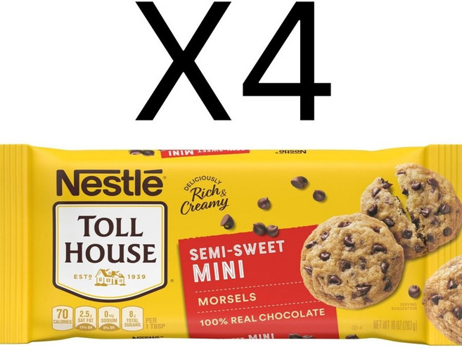 Nestle 네슬레 톨 하우스 초콜릿 미니칩 미국 직배송 283g 4개