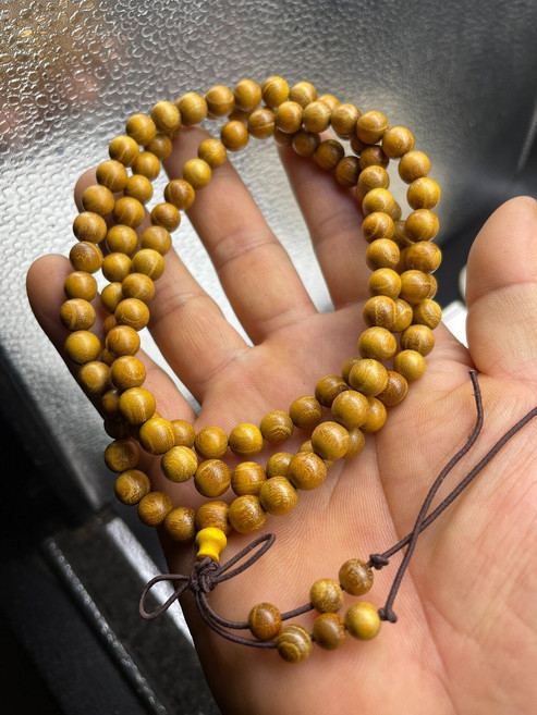 黃金檀108顆佛珠手串 8mm