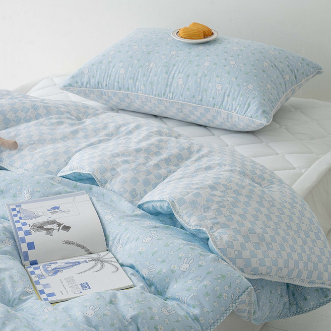 송화침장 먼지없는 알러지케어 텐셀 모달100 부드러운 포그니 차렵 이불 SS