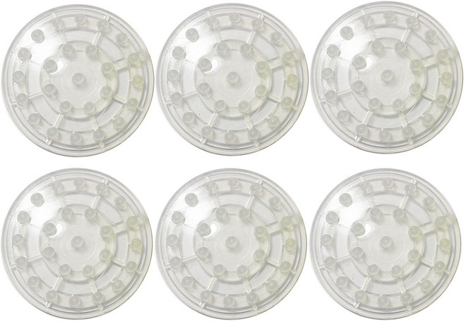 리폼플러스 침대 매트리스 밀림방지패드 6개입 밀림방지 원형 미끄럼방지, 투명(6개)