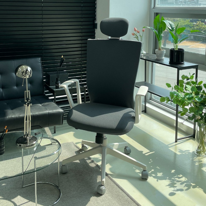 [맞춤제작] 커버무드 시디즈 의자 맞춤제작 커버 세트, 그레이, 1개