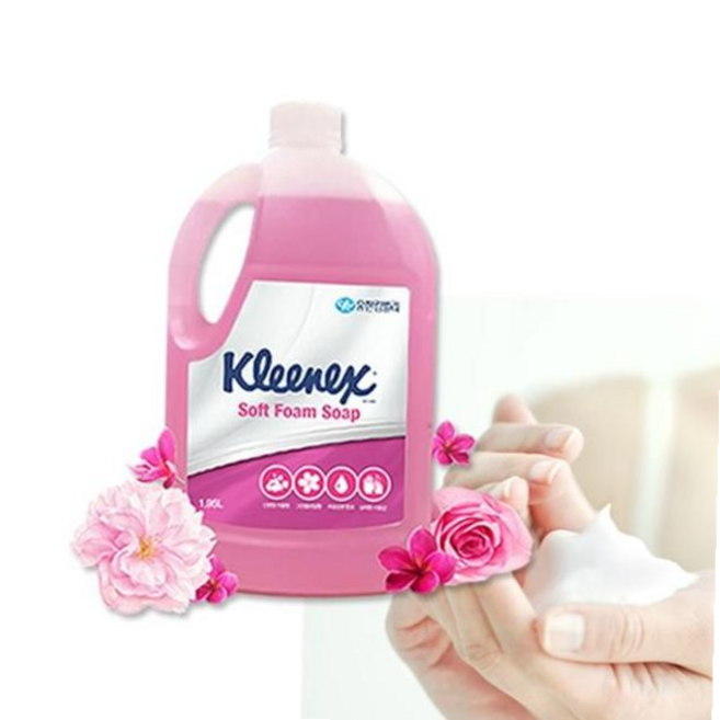 [목마켓]56608 크리넥스 소프트 폼솝 거품비누 1.95L 1개, 크리넥스 소프트 폼 솝 1.95L