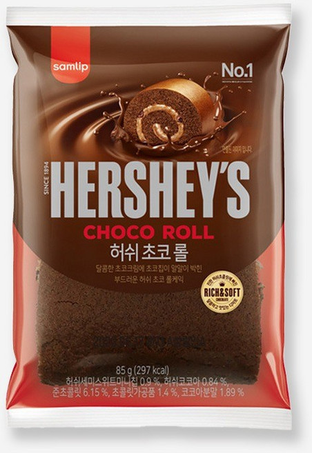 삼립 간식 빵 허쉬 초코롤, 85g, 6개