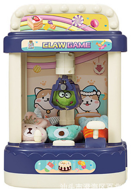 치프몰 가정용 미니 인형 뽑기 장난감 볼륨조절, 코랄 블루, 1개