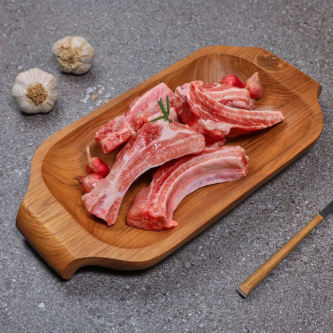 [잡내없는] 돼지 쪽갈비 등갈비 찜 로인립 폭립 캠핑/바베큐, 1개, 1kg