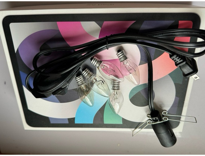 鹽燈專用電線 E12燈頭 台灣製造 安全耐用, 可調光搭配15 w*5顆, 1個
