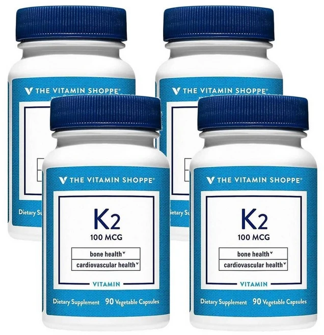 더 비타민 쇼페 비타민 K2 100mcg 캡슐, 4개, 90정 - 쿠팡