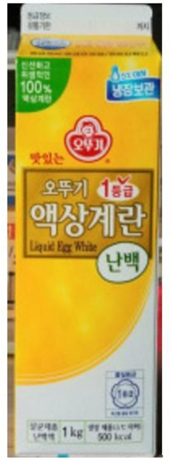 오뚜기 맛있는 액상계란 난백 1kg 15개, 1박스