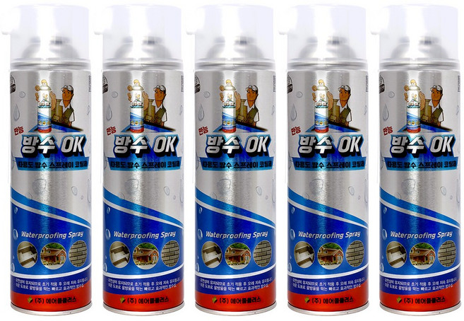 탁월한선 다용도 방수 스프레이 대용량 550ml, 5개