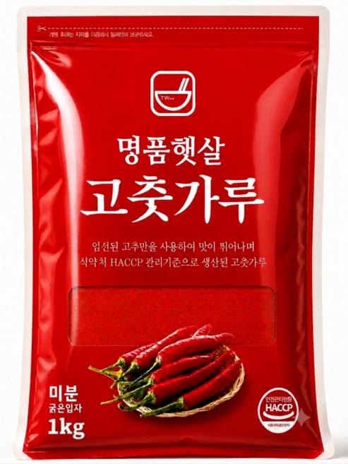 명품햇살 고춧가루 미분 고운입자 순한맛, 1kg, 1개