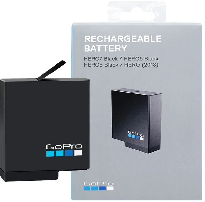 GoPro HERO7 HERO6 HERO5 HERO8 블랙 액션 카메라용 GoPro 충전식 배터리 (신품), 03 New battery 1