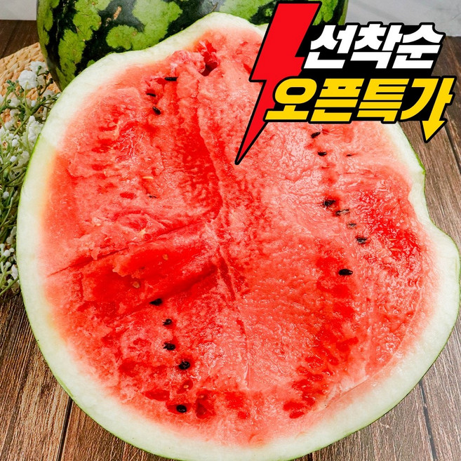 [박춘배농산] 가정용 하우스 수박 12brix 신규오픈특가, 1개, 5kg 내외
