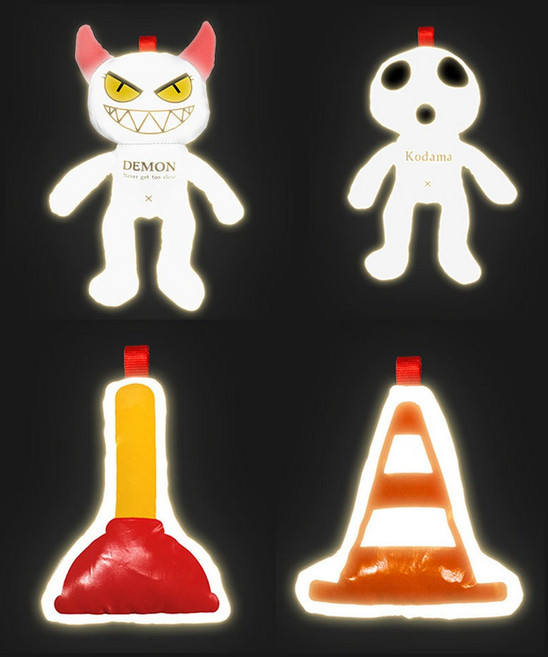 발통마켓 차량용 자전거 반사인형 오토바이 반사광 자동차 안전, 4번반사뚤어뻥, 1개