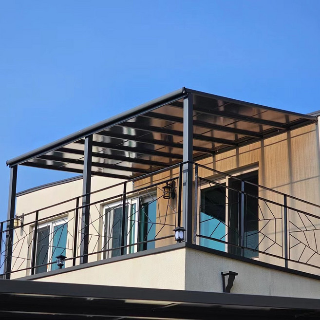 [국내발송] 리자드 렉산 알루미늄 파고라 스카이 어닝 PC2001 조립식 원두막, 3.1×3x2.3m 기둥2개