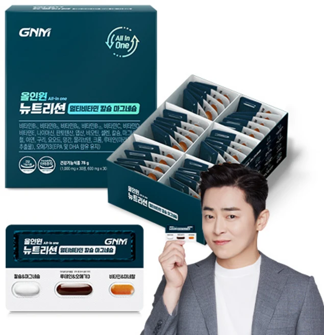 자연의품격 올인원 뉴트리션 멀티비타민 칼슘 마그네슘, 30정, 1개 - 쿠팡