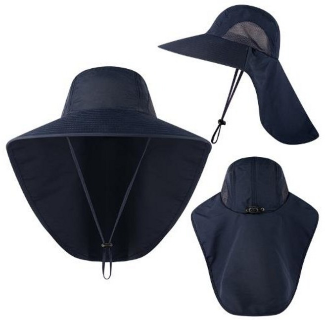 [더문풀문][만족후기]가족플랩캡 /목안타는모자/워터 수영모자 UV차단 아쿠아 워터파크 물놀이 성인용/아동용 무지 플랩캡