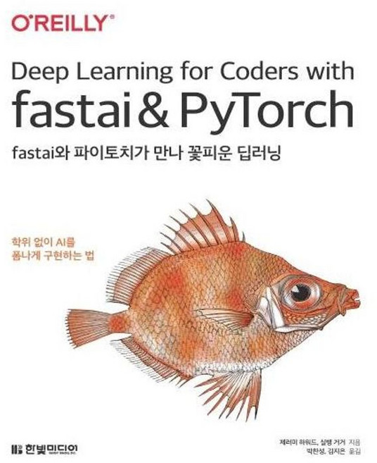 fastai와 파이토치가 만나 꽃피운 딥러닝 - 박사 학위 없이 AI를 폼나게 구현하는 법, 한빛미디어, 9791162244630