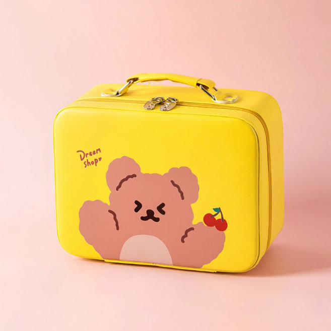 브로위즈 여행 캐리어 이너백 거울 대형 메이크업 박스 화장품 파우치 정리 보관함 4종