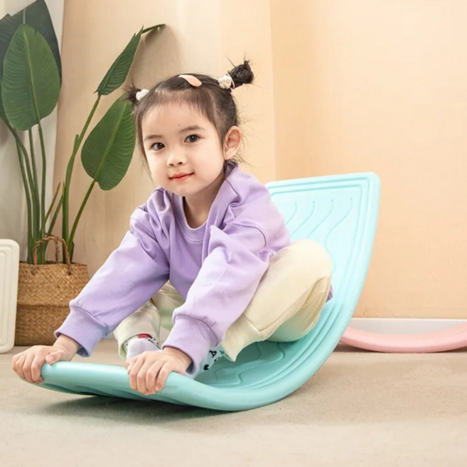 돌피노 유아 어린이 밸런스보드 균형 발란스 보드 밸런스패드, 그린