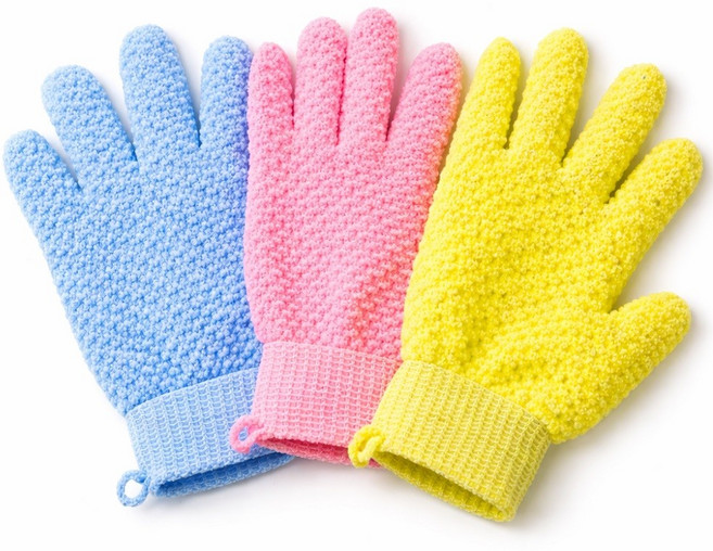 플러스 수세미장갑 3p 아크릴 주방 설거지 수세미, 1개, 3개입