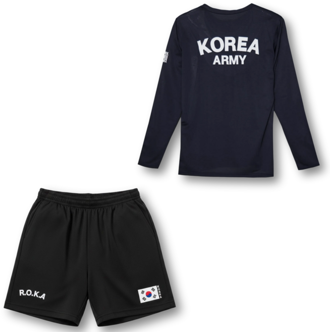 MACCI (마찌) 쿨포뮬러 ROKA 코리아 아미 로카 기능성 긴팔 반바지 상하세트 (정품)