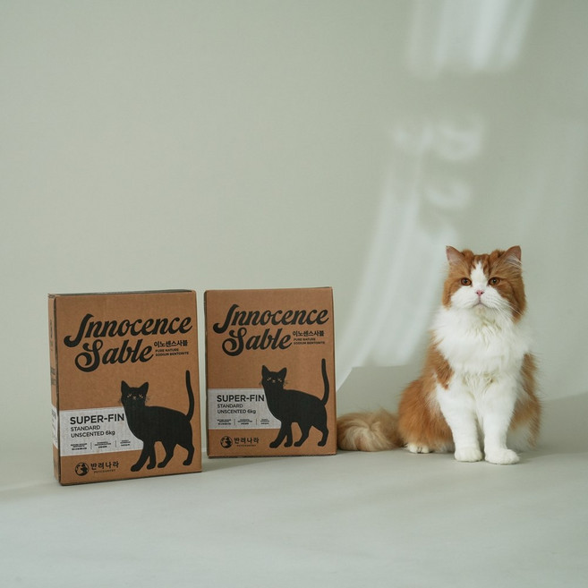 반려나라 이노센스사블 먼지없는 고양이모래 스탠다드 언씬티드 18kg, 1개