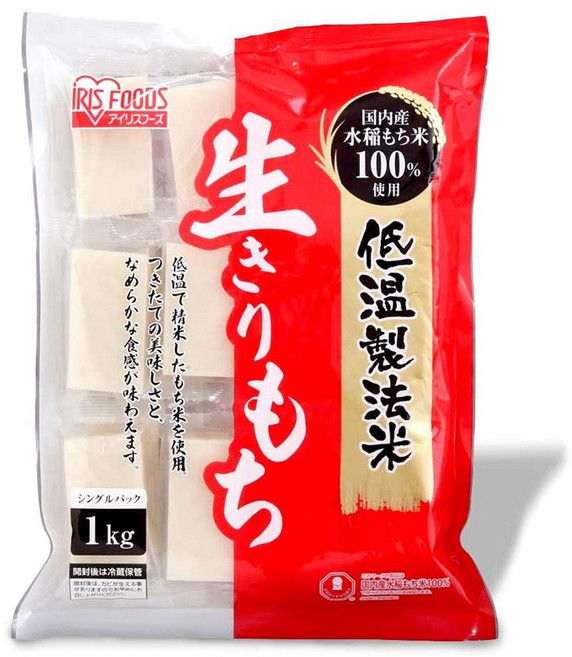 아이리스푸드 크레용신짱 짱구떡 일본 찰떡 사각 키리모찌 1kg, 1개