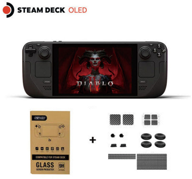 밸브 스팀덱 올레드 Steam Deck OLED 1TB + 보호필름 + 6종 악세사리 국내정품, 512GB