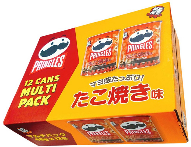 Pringles 期間限定 章魚燒風味洋芋片 48公克 12入, 480g, 1個