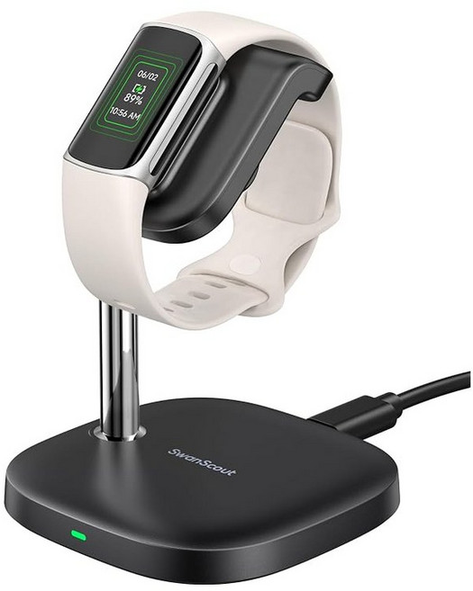 Fitbit Charge 6/5/Luxe 충전기 스탠드 각도 조절 가능 강자기 급속 경량 맞는 조금 충전기 Fitbit 6/5/Luxe 대응 SwanScout 505FC, 상세페이지 참조, 상세페이지 참조