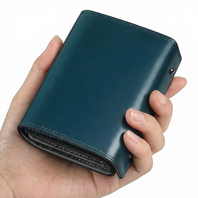 Luxeed 카드지갑 토치기 천연가죽 지갑 남성 대용량 RFID 차단 심플 남녀공용 반지갑 여자 선물